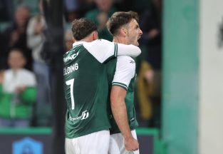 Hibernian snatch late winner to take first-leg lead over Shkendija