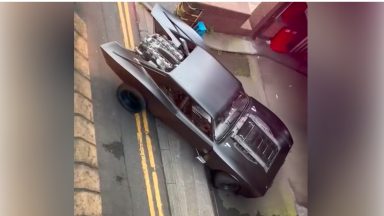 Batmobile arrives in Glasgow ahead of filming for The Batman sequel starring Robert Pattinson