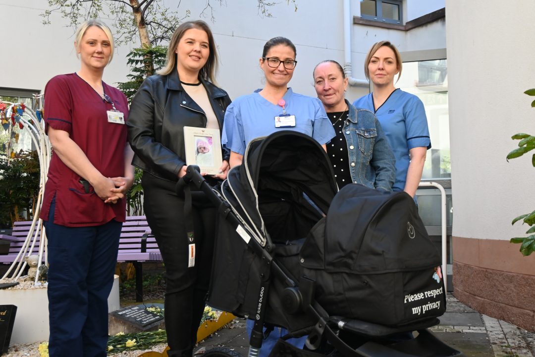 Family who lost baby daughter donate ‘privacy pram’ to support other parents at University Hospital Wishaw