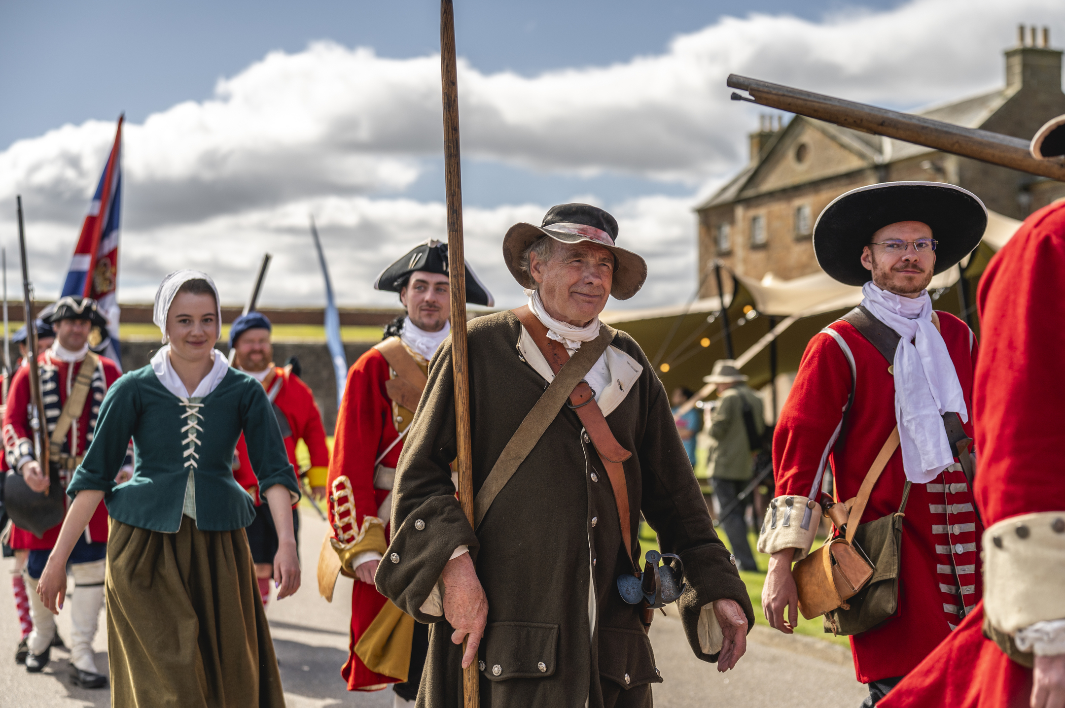 The immersive experience features an opening and closing parade.