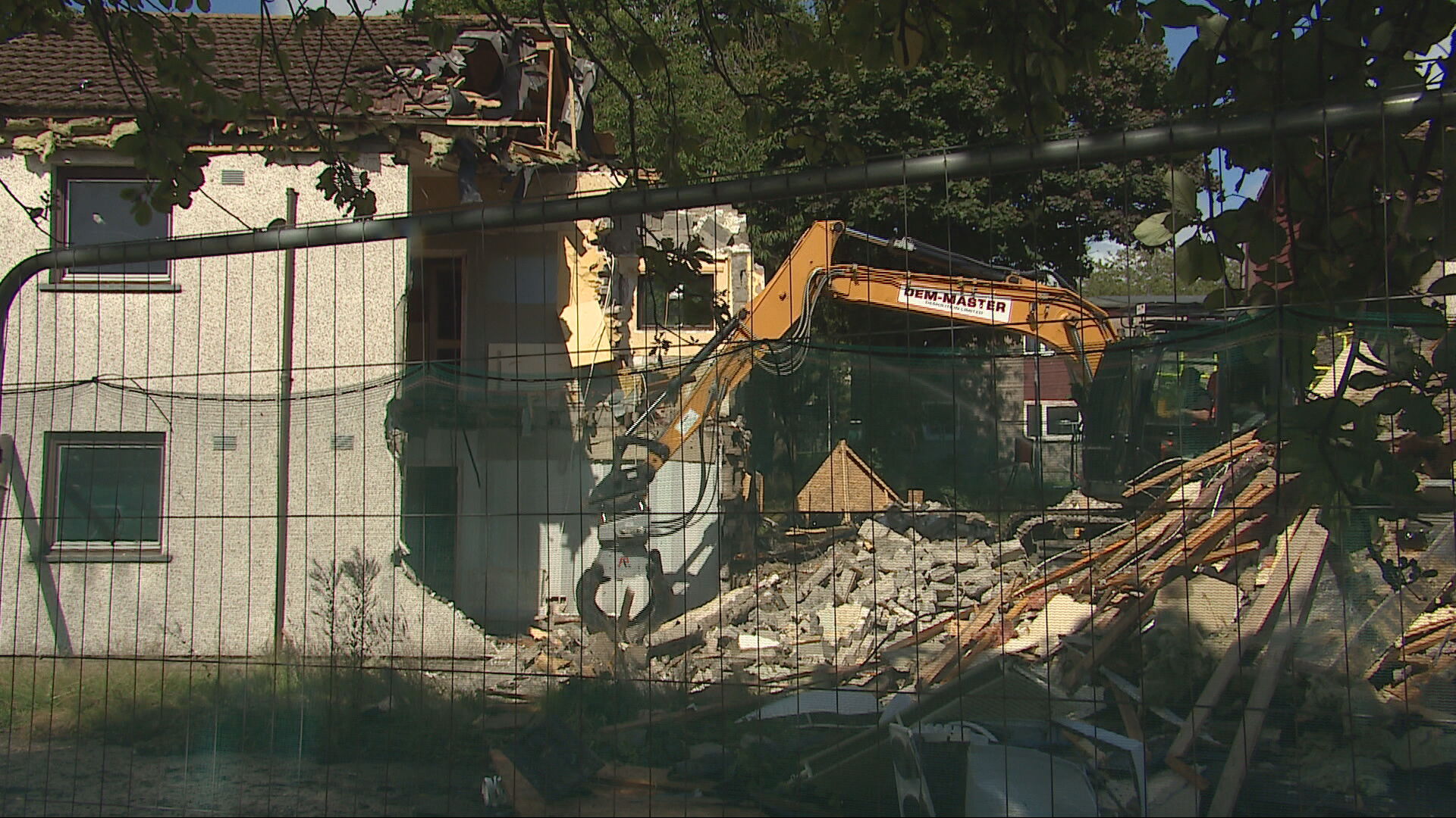 Demolition of RAAC homes begins in Aberdeen.