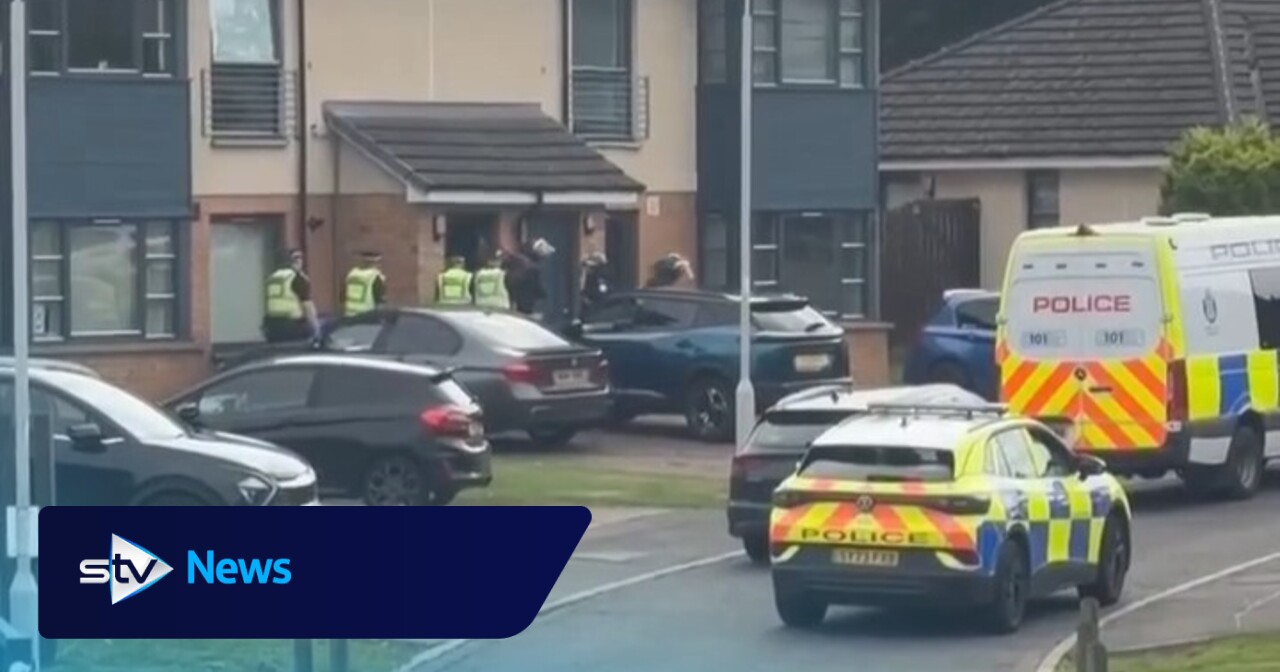 Police use battering ram to break down door of Fife home during raid ...