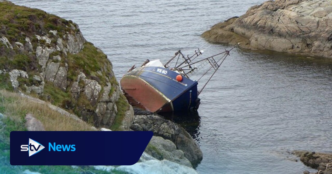 Unwell skipper fell asleep at helm of fishing boat which ran aground and sank