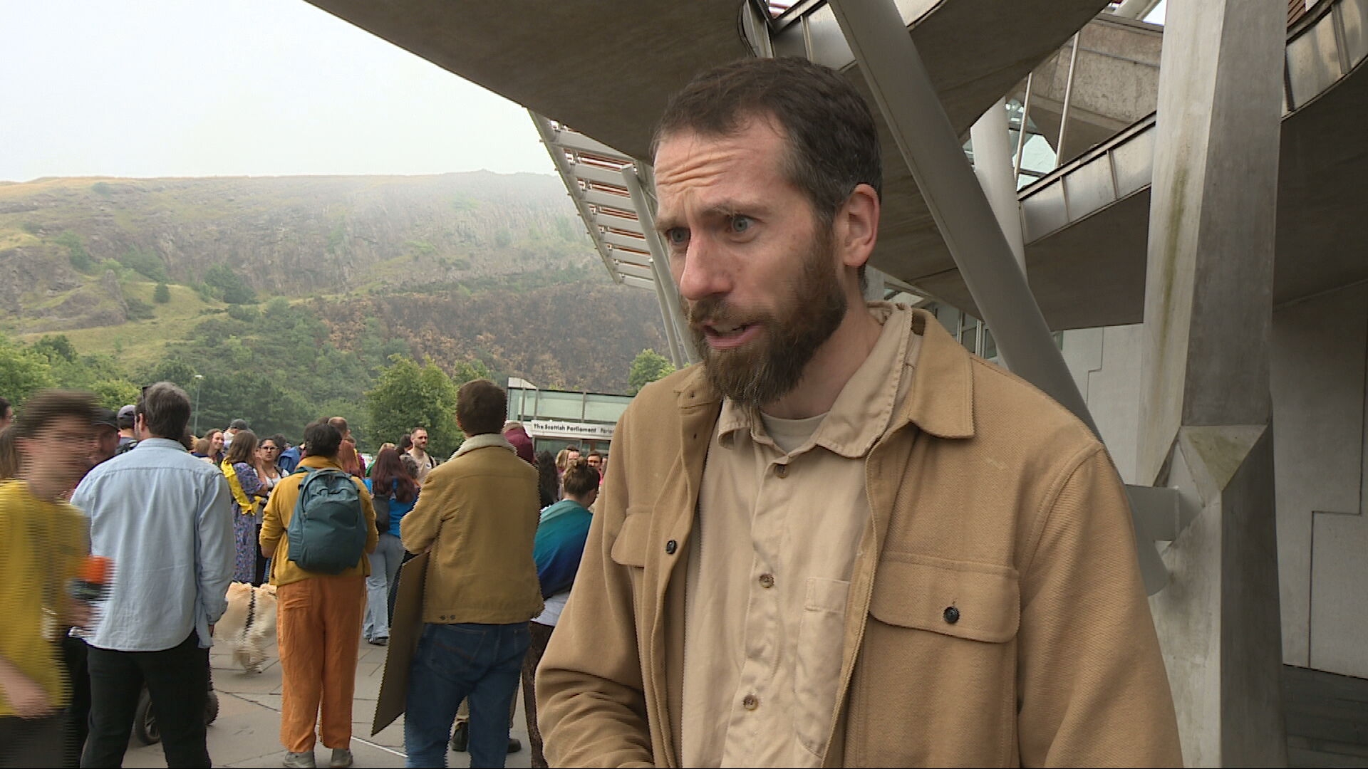 Stephen Lovejoy was at the campaign at Holyrood