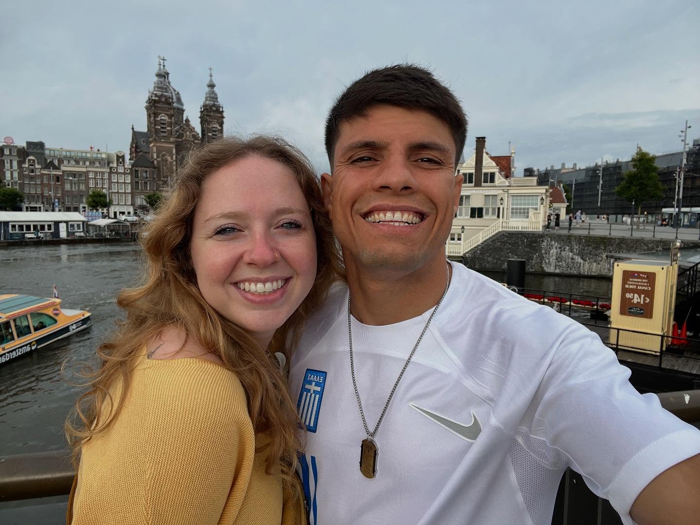 Sharif Ahmadzai and his wife Alaina Hall.
