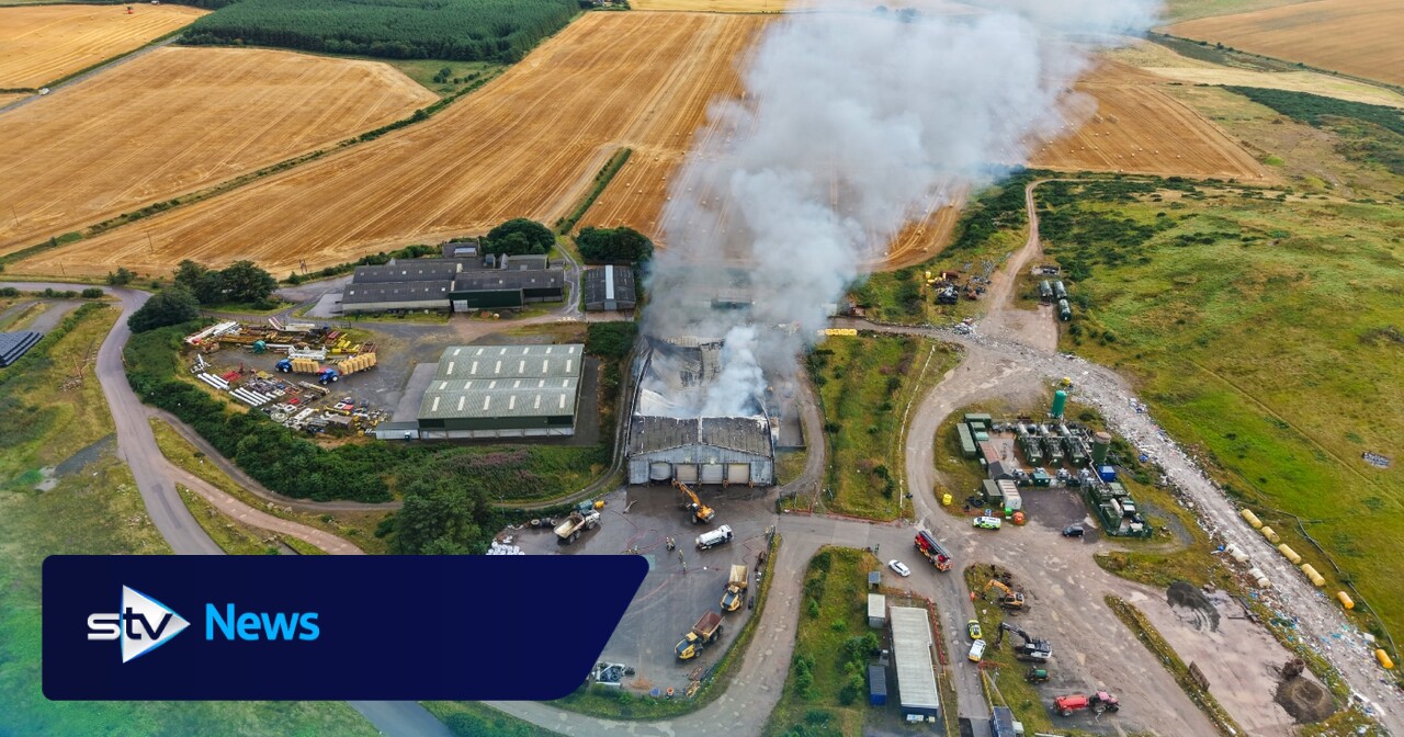 Firefighters work through the night to battle blaze at quarry