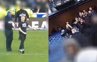Two Rangers fans banned from every football ground in UK after Old Firm disorder