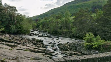 Man in hospital after being rescued from water at Stirlingshire beauty spot