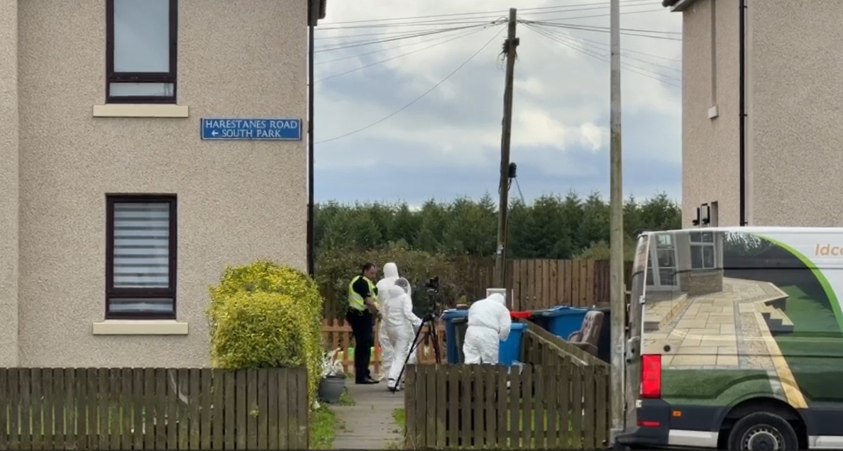 Forensic officers at an address in Armadale