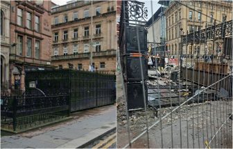 Ornate panels around public toilets on St Vincent Place ‘smashed to pieces’