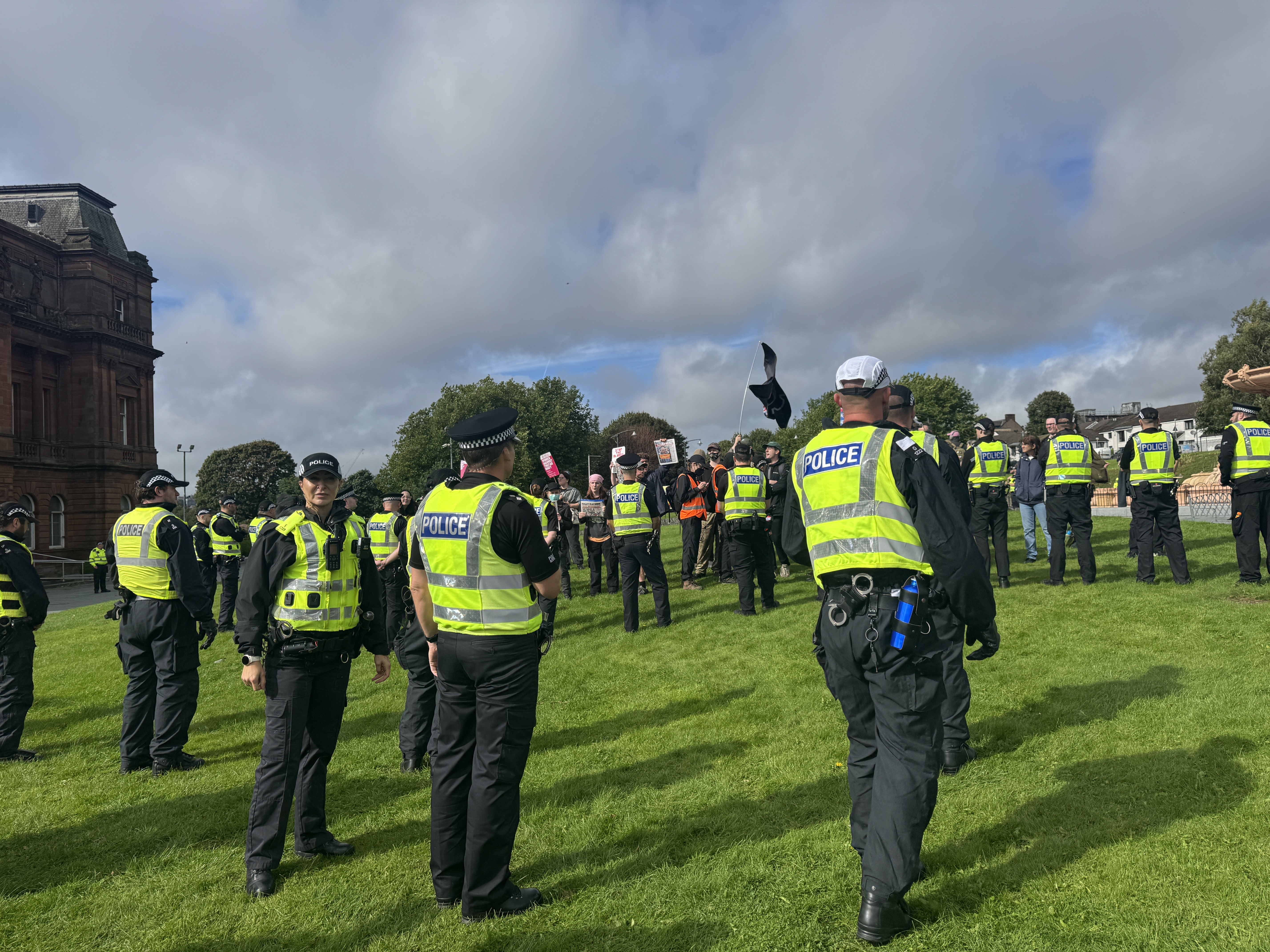 Police at Glasgow Green