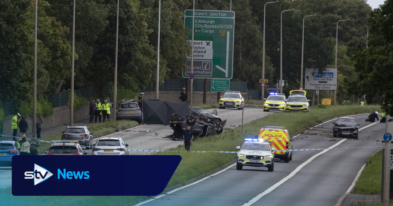 Manhunt launched after one dead and four injured in hit-and-run near Edinburgh Airport