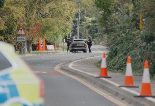Five held under anti-terror laws near RAF base as police declare major incident