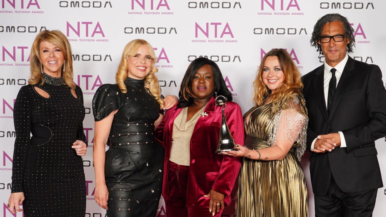 Celebrity Traitors and Clarkson’s Farm win top prizes at National TV Awards