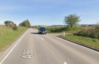 A96 closed in both directions near Huntly due to three-vehicle crash