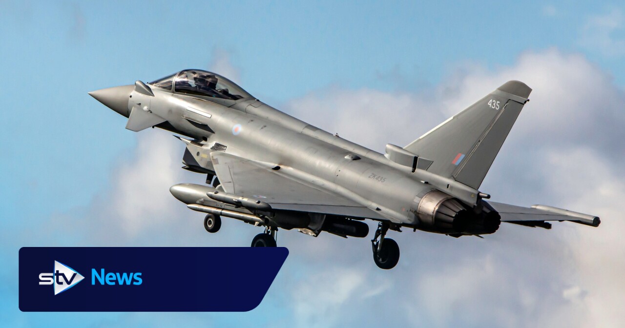 RAF Typhoon meldet Notfall in der Luft über der Nordsee wegen Vogelschlags