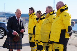 King arrives in Peterhead for renewable energy visits