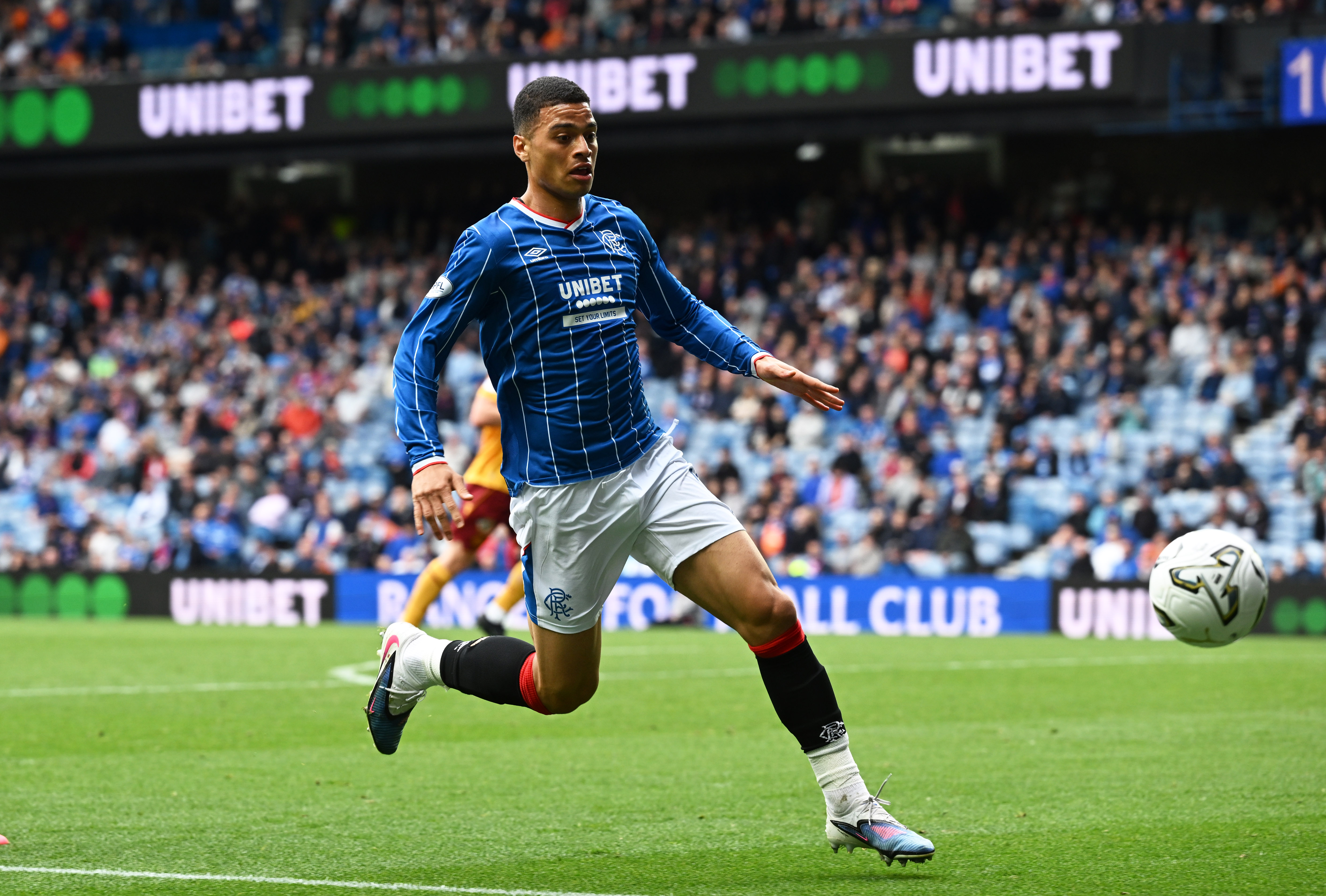 Kevin Kelsy made his first Rangers appearance in the 1-0 win over Motherwell