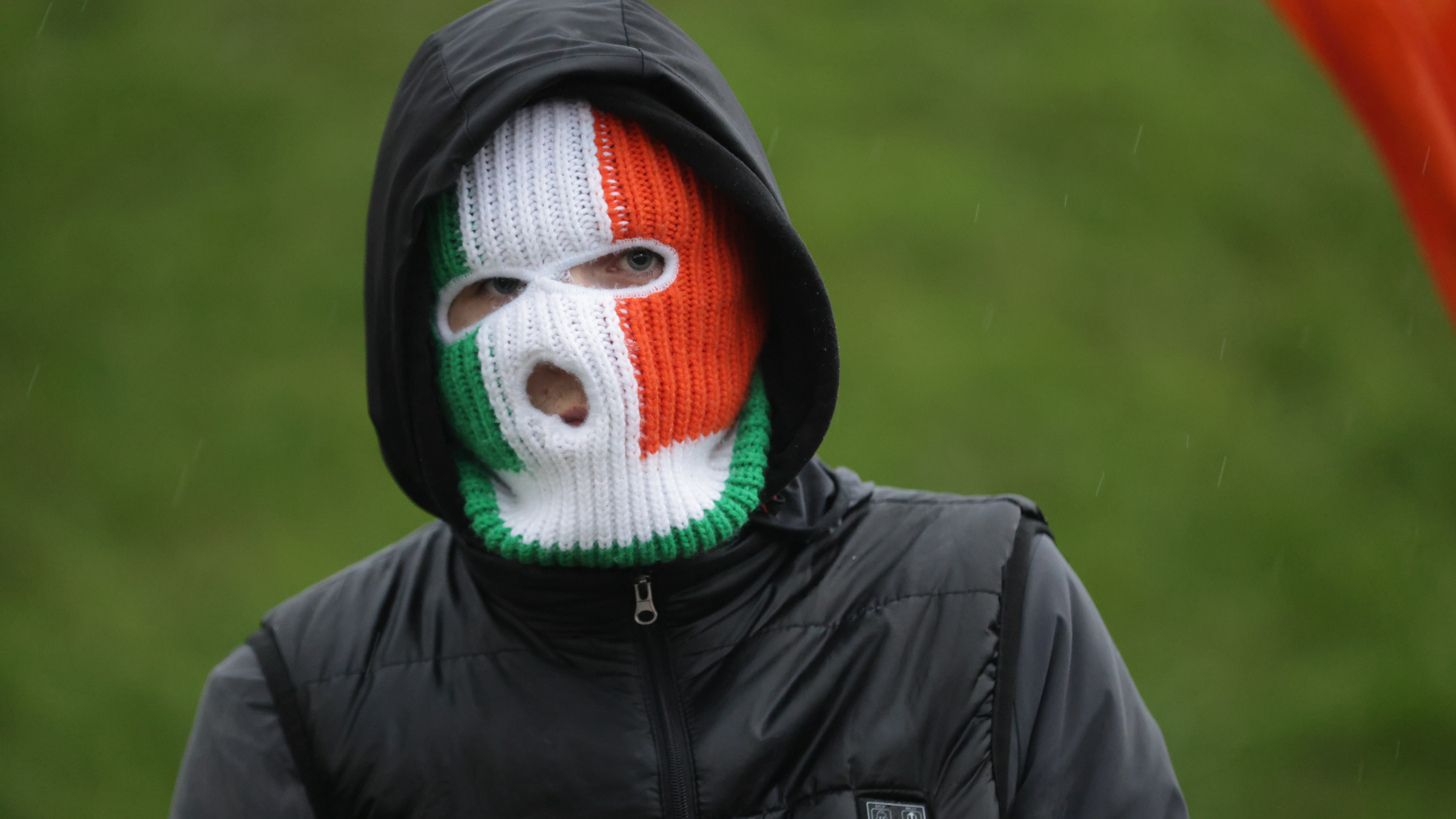 Protesters attended the Garvaghy Road in Portadown on Sunday