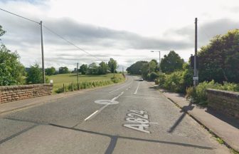 Person in hospital and road closed after crash involving van and lorry near Aberuthven