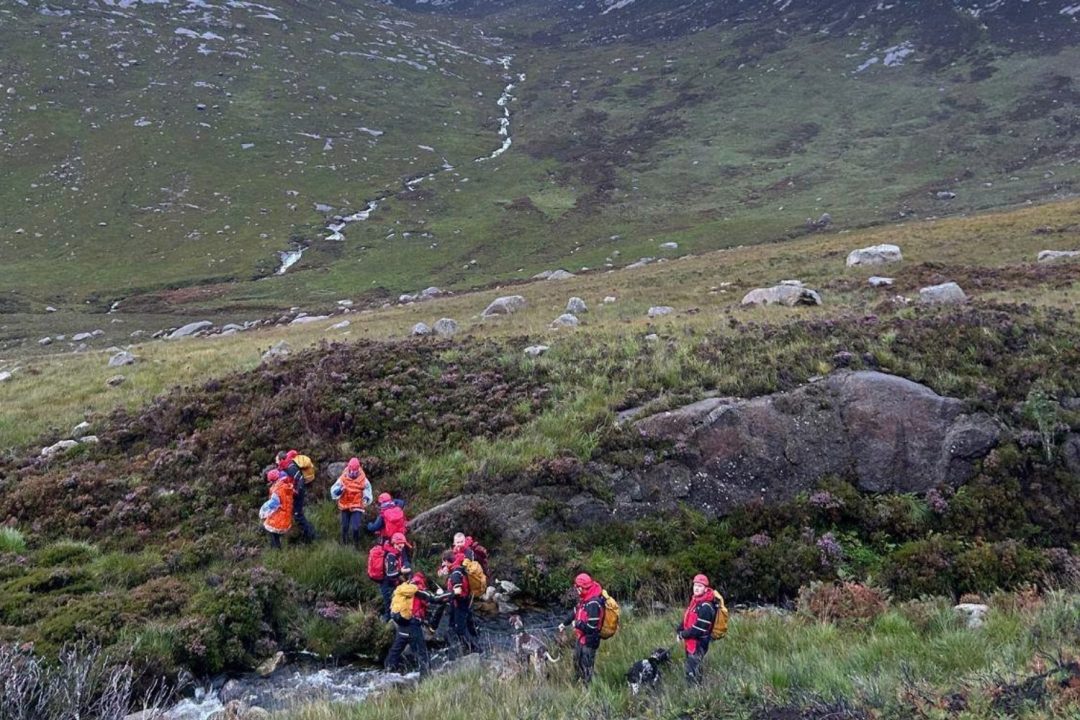 Helicopter assists hillwalkers stranded on mountain on Isle of Arran