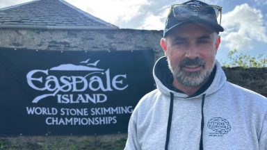 ‘I had a stroke on Teams call, now I’m competing in stone skimming championships’