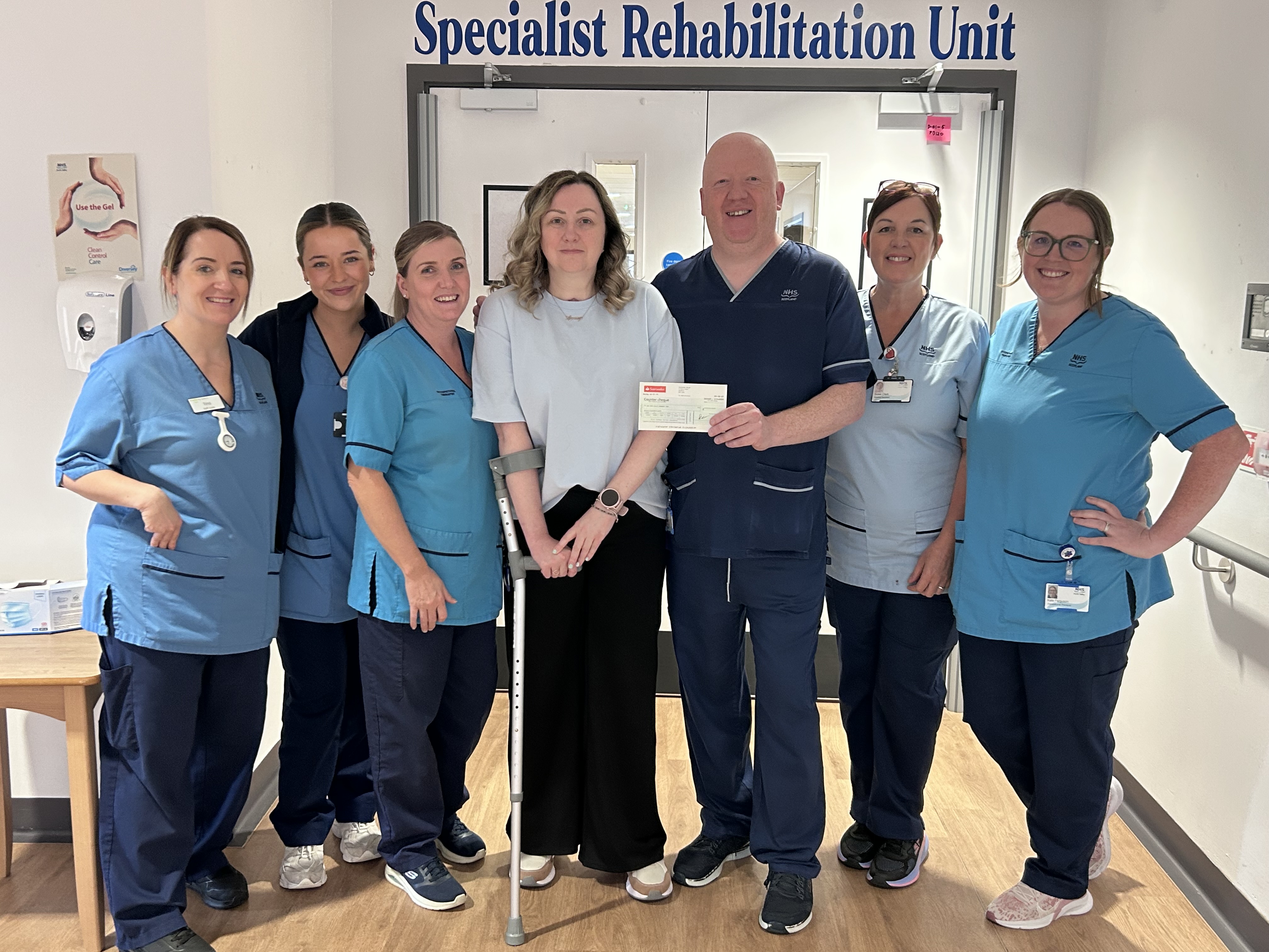 Lynsey went on to raise money for the NHS unit who helped her.