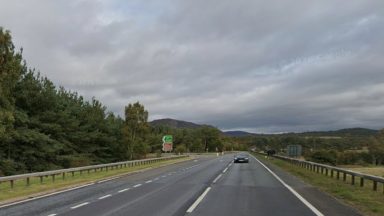 Lorry involved in three-vehicle crash on A9 near Kingussie
