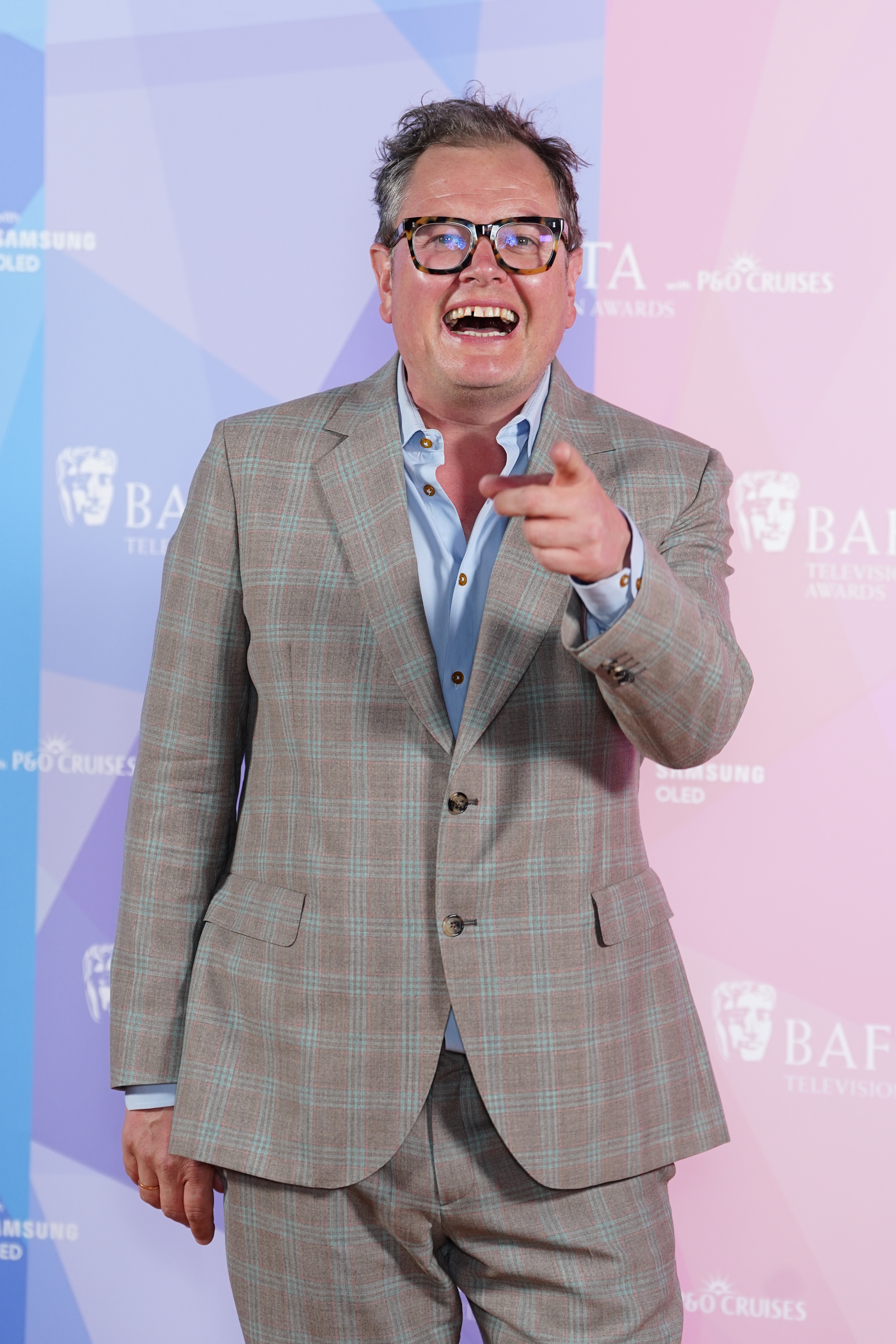 Alan Carr joked about the moment at the Bafta TV Awards (Ian West/PA)