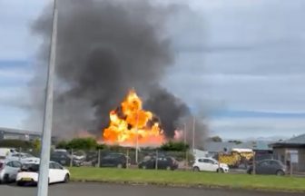 Road closed as fire breaks out at North Muirton industrial estate