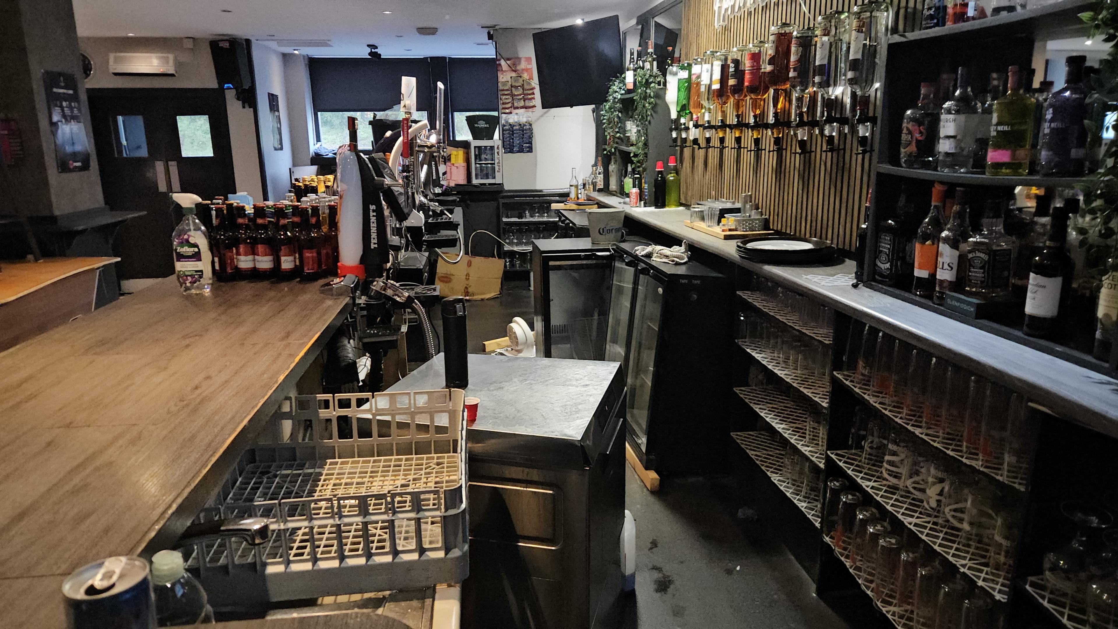 McGregor's Bar was also affected by the flooding