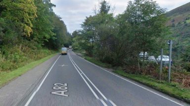 Three taken to hospital following crash involving lorry and minibus in the Highlands