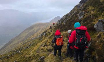 Woman rescued from mountain after falling ill while walking along ridge