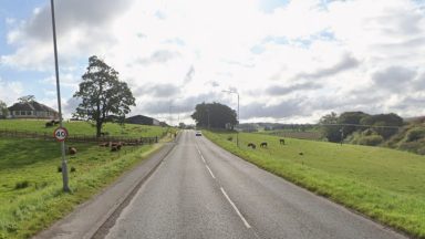 Woman airlifted to hospital following crash near Cumnock