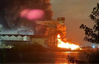 Glasgow scrapyard fire ‘not deliberate’ as blaze battled for third night