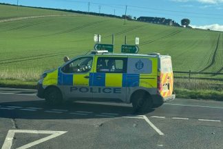 Road closed outside caravan park after two-car crash in St Andrews