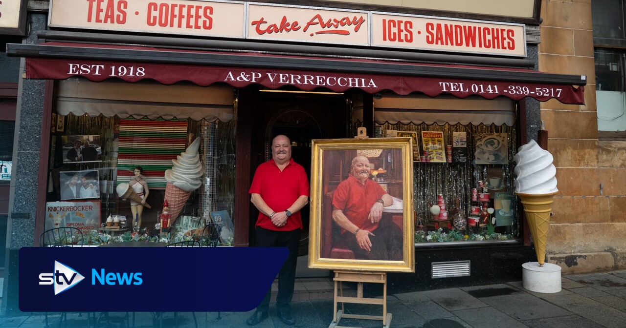 University Cafe owner celebrated as ‘local royalty’ with portrait by artist who painted King Charles
