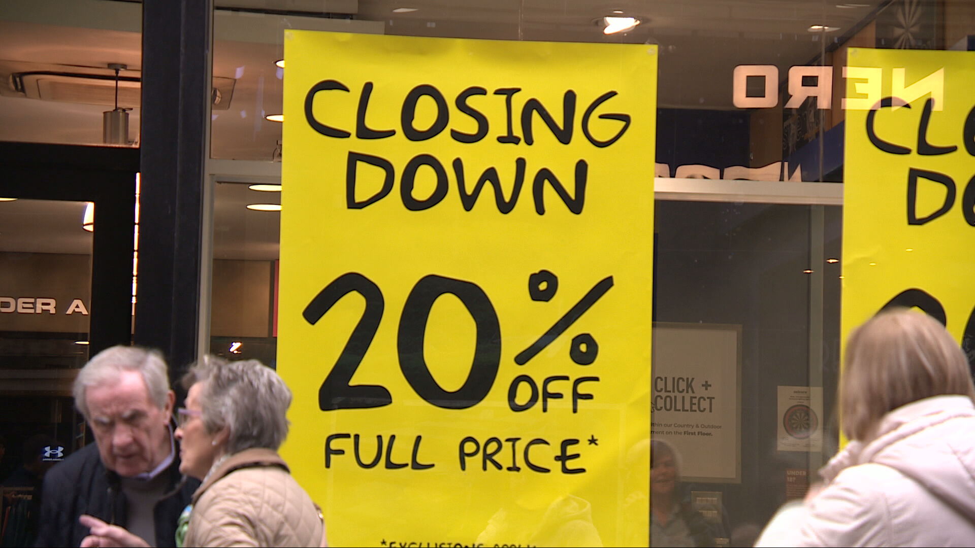 The store is holding a closing down sale