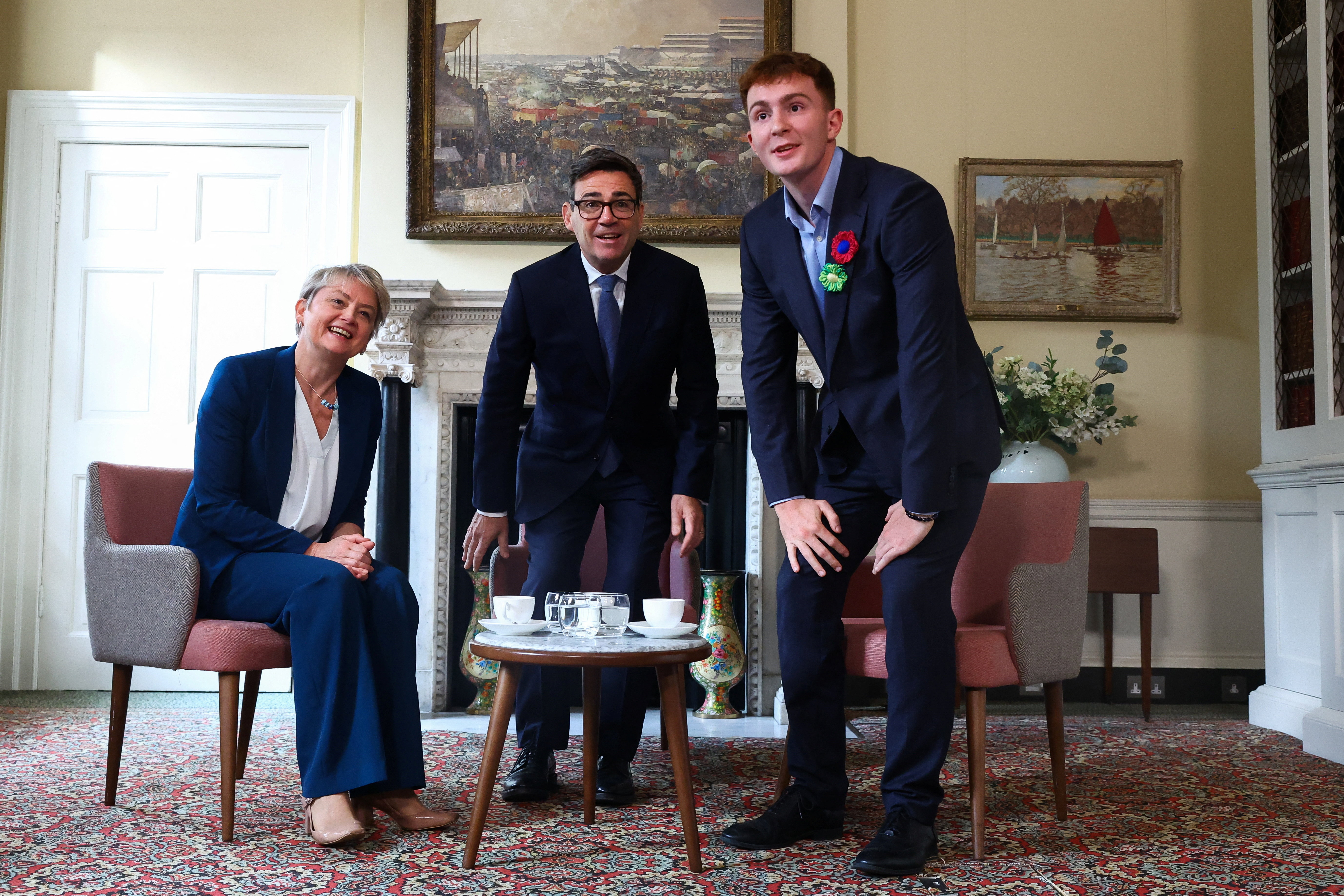 Scottish swimmer Archie Goodburn met Prime Minister Andy Burnham and Health Secretary Yvette Cooper to discuss brain cancer care
