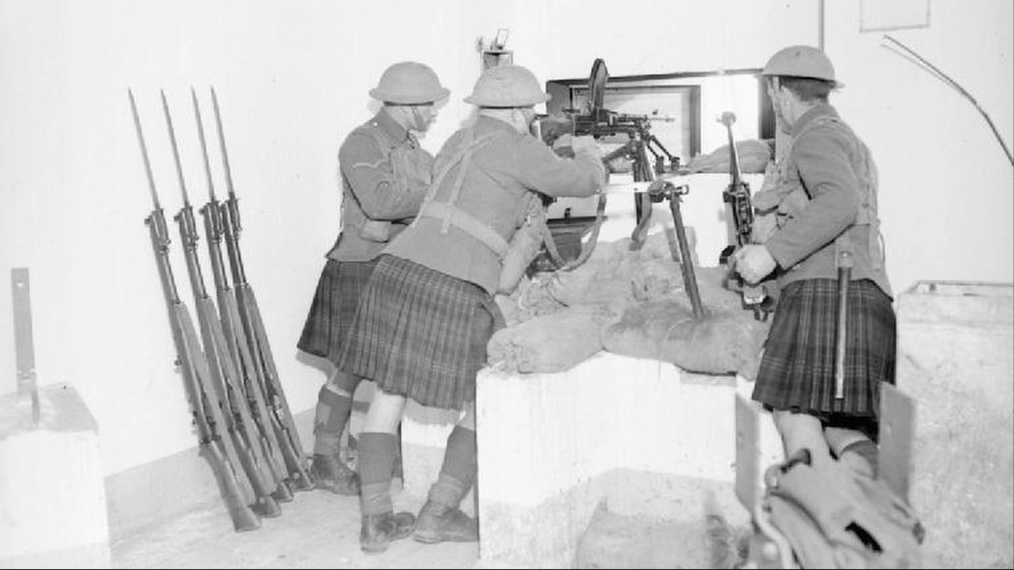 Kilts were worn as everyday field dress by the Scottish infantry until 1940