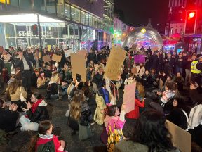 Hundreds protest ‘national emergency’ of violence against women and girls in Glasgow