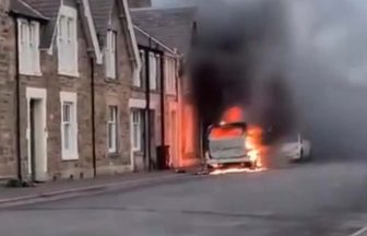 Firefighters called to Elie after taxi catches fire close to residential properties