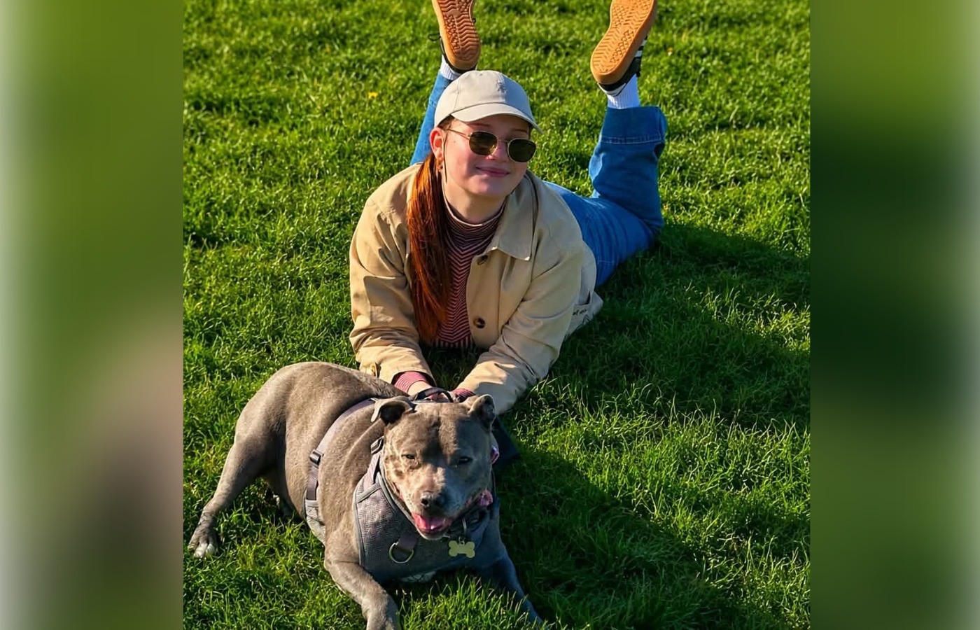 Blubelle was trained to support Leah with her chronic illness and autism