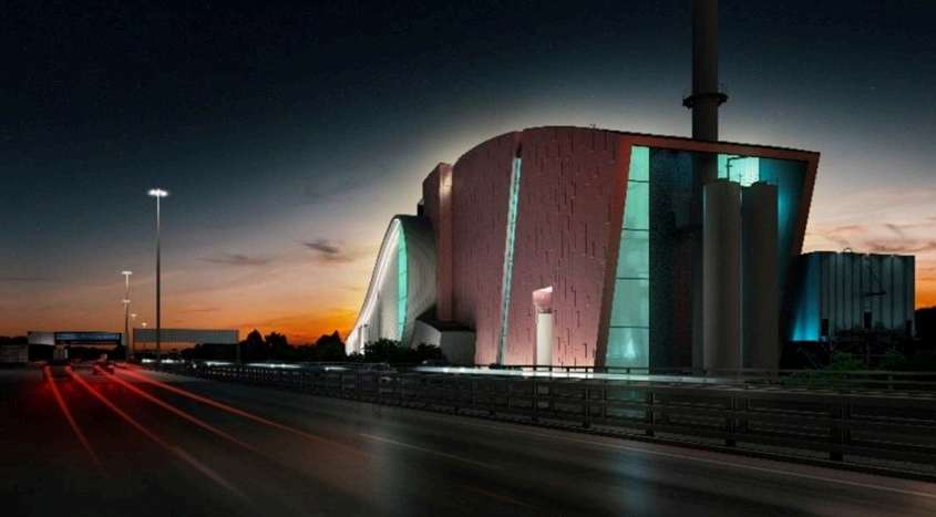 What is the giant spaceship structure being built next to the M8?