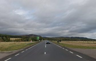 Man taken to hospital after three-vehicle crash involving lorry on A9 near Kingussie