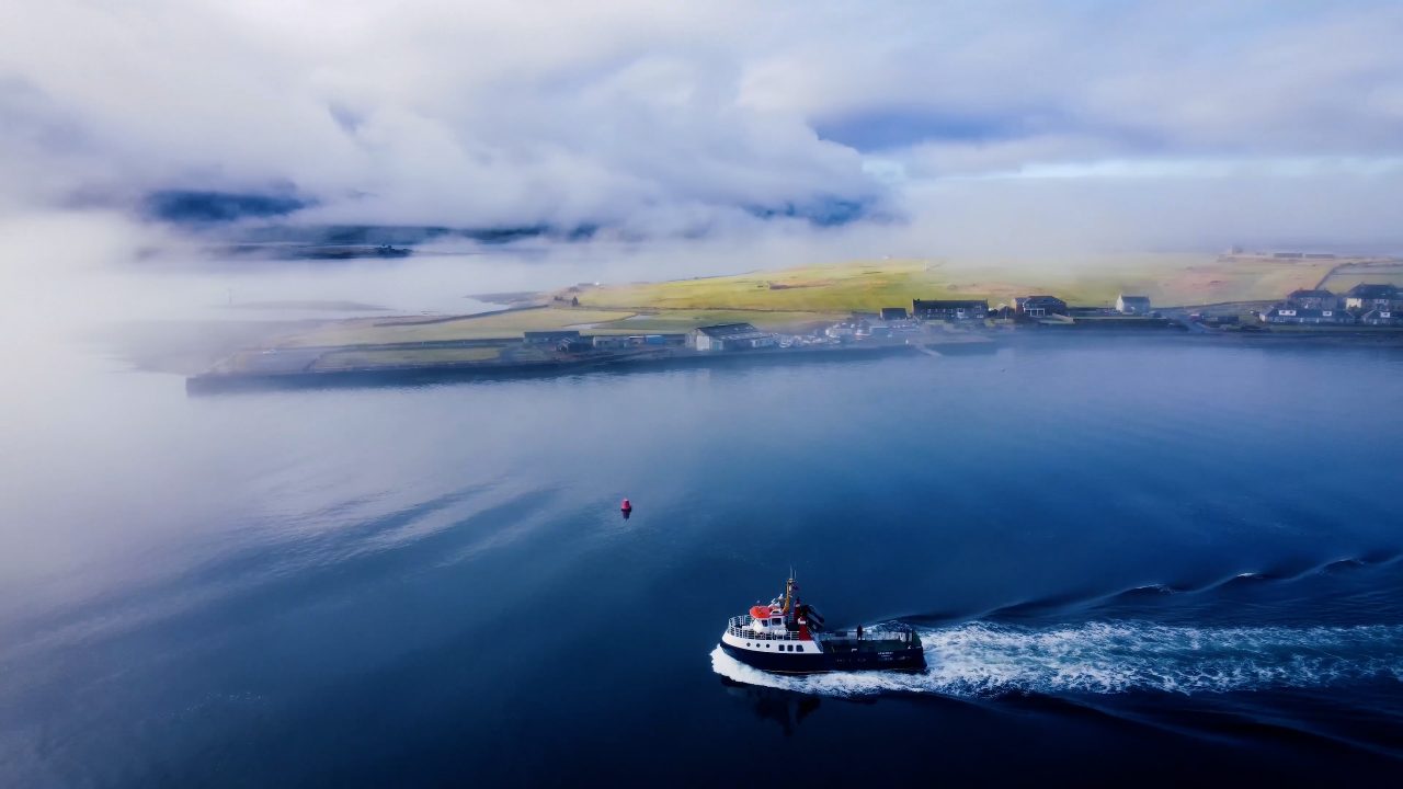 Man arrested on small Orkney island over ‘threatening behaviour’