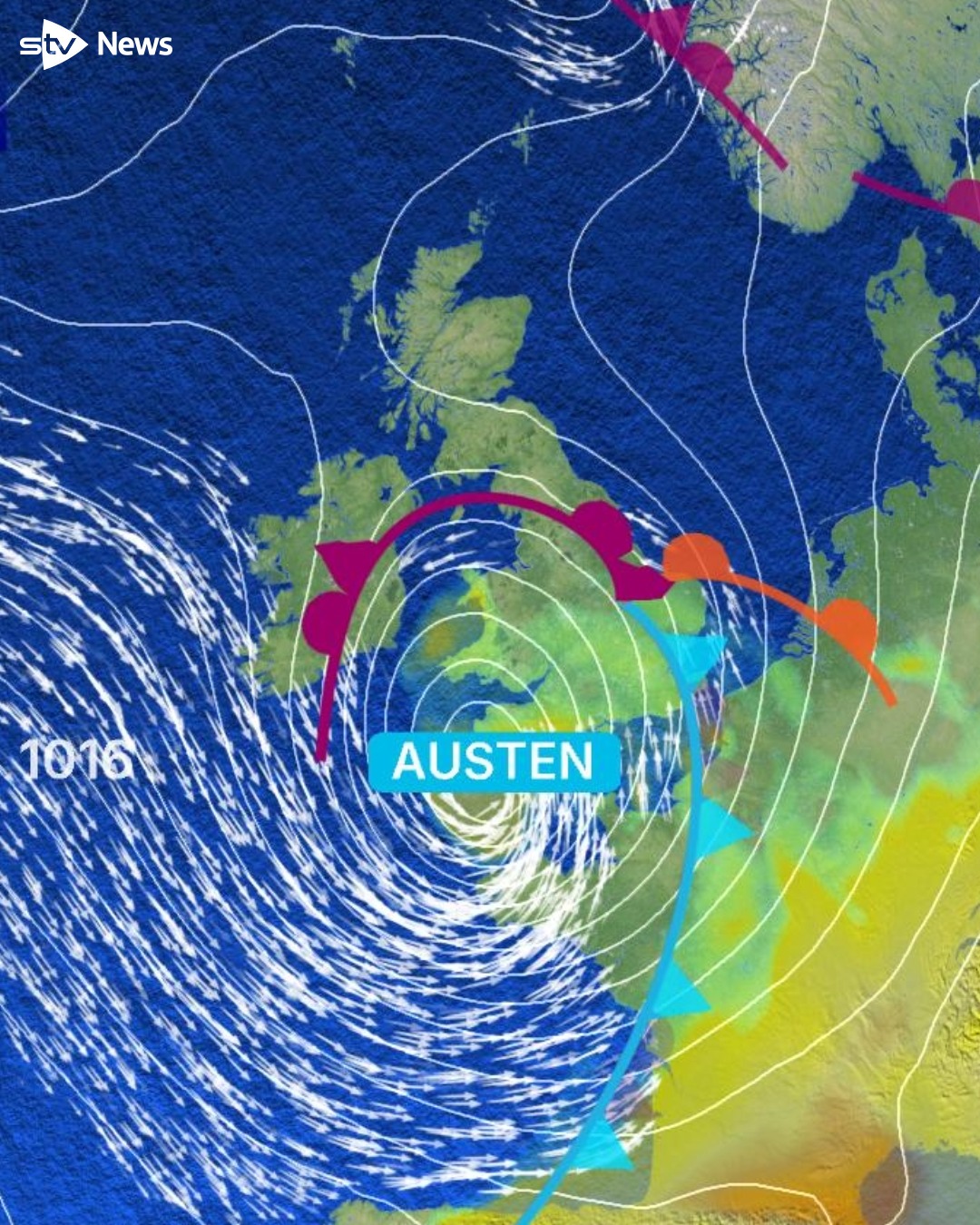 Forecast: Storm Austen - first named storm of the season