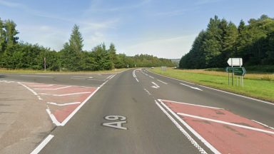 Woman taken to hospital following two-vehicle crash on the A9 near Pitlochry