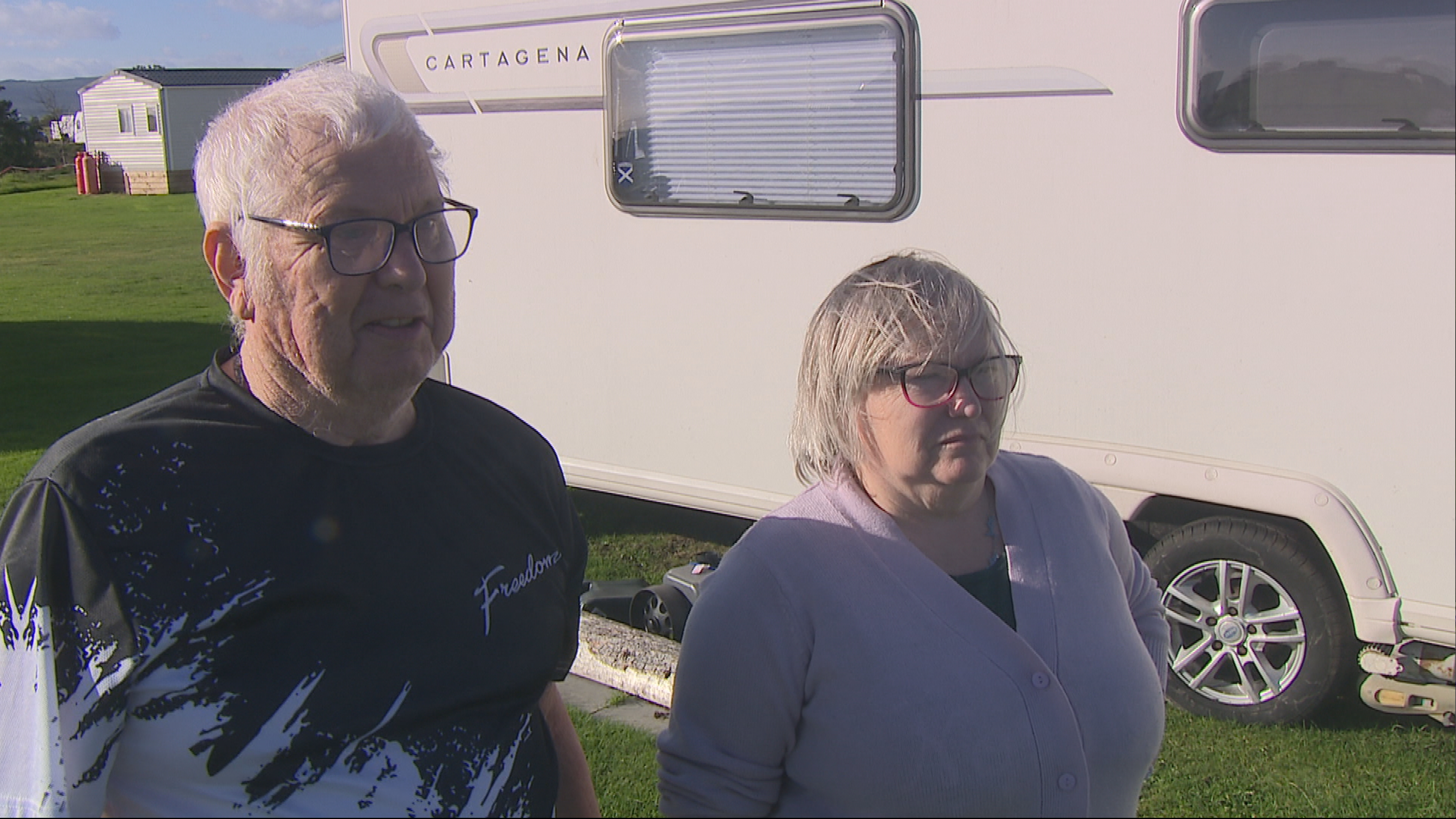 People on the campsite had mixed views