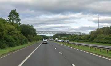 Drivers warned of drifting smoke as vehicle fire closes stretch of M8